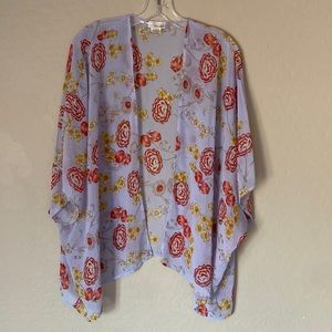 The outfit, one size floral kimono